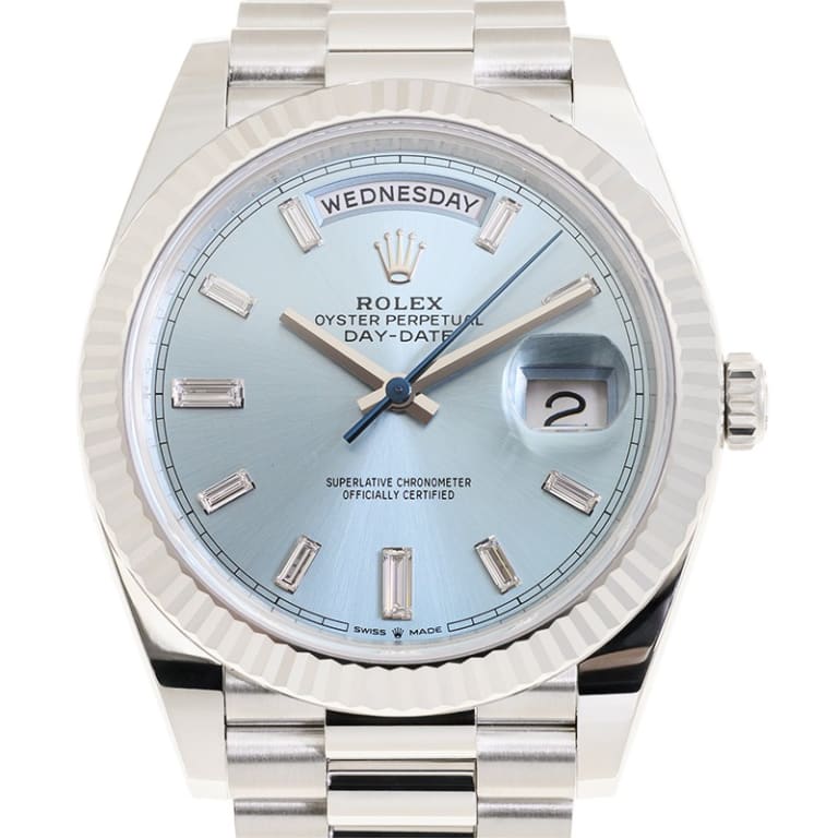 Day-Date Platinum Blue Dial 40mm Product Image 3