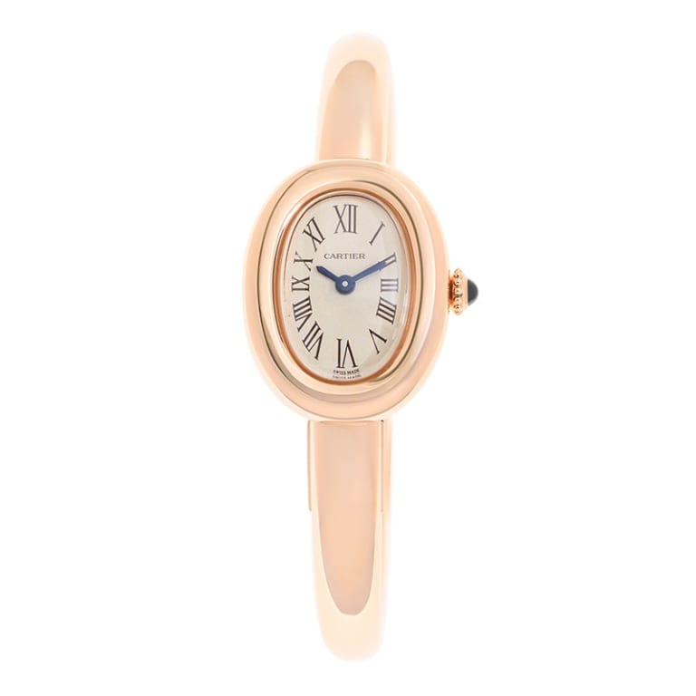 Baignoire de Cartier Size 15 Rose Gold White Dial 18mm Product Image 1