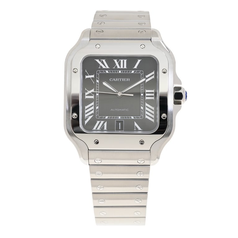 Santos de Cartier Steel Black Dial 39mm Product Image 1
