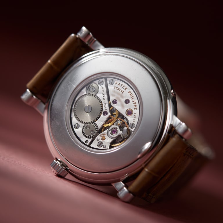 Calatrava Moonphase White Gold Black Mother of Pearl Dial 31mm Product Image 14