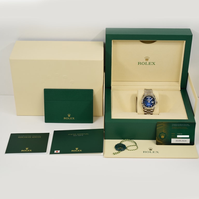 Day-Date White Gold Blue Ombré Dial 36mm Product Image 11
