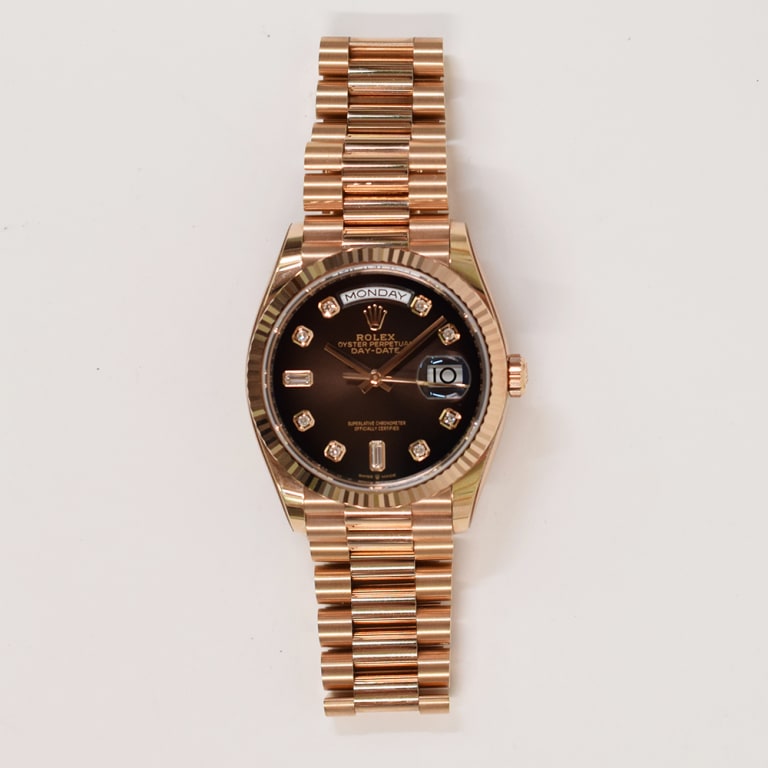 Day-Date Rose Gold Brown Ombré Dial 36mm Product Image 1