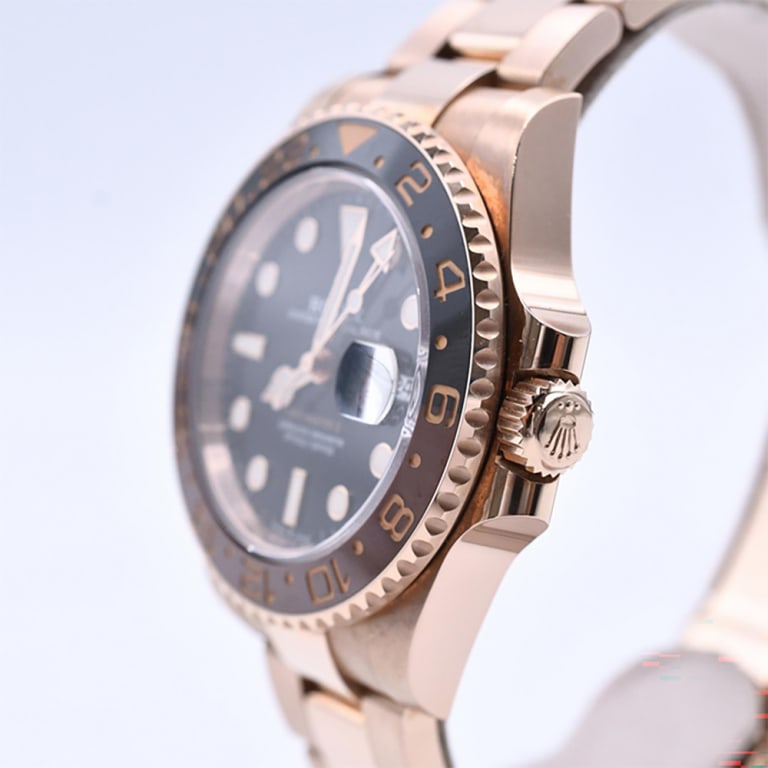 GMT-Master II "Rootbeer" Rose Gold Black Dial 40mm Product Image 3