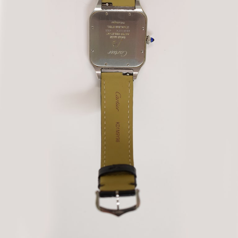 Santos-Dumont Rose Gold & Steel Silver Dial 33mm Product Image 5