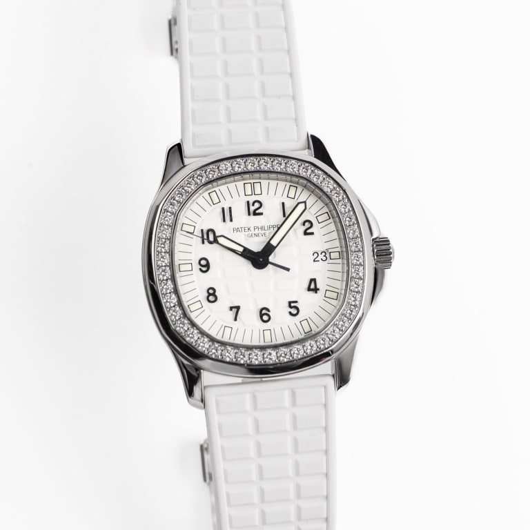Aquanaut Steel Diamond White Dial 35mm Product Image 1