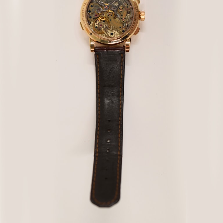 Saxonia Chronograph Rose Gold Silver Dial 39mm Product Image 6