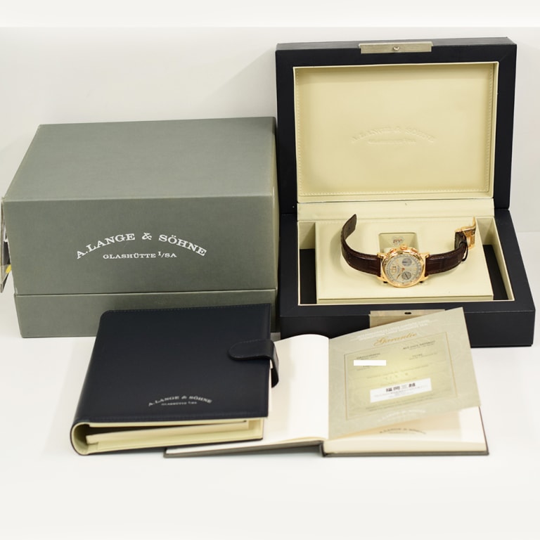 Saxonia Chronograph Rose Gold Silver Dial 39mm Product Image 10