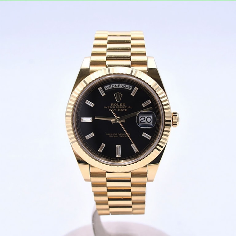 Day-Date Yellow Gold Black Dial 40mm Product Image 1
