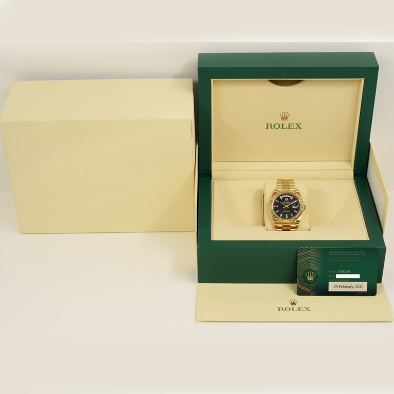 Day-Date Yellow Gold Black Dial 40mm Product Image 10