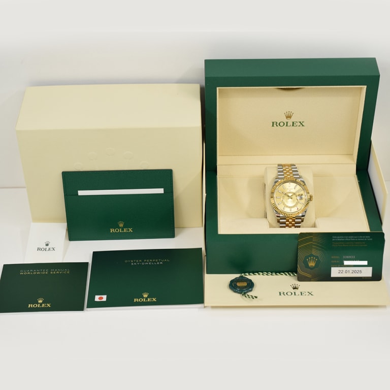 Sky-Dweller Yellow Gold & Steel Jubilee Champagne Dial 42mm Product Image 10