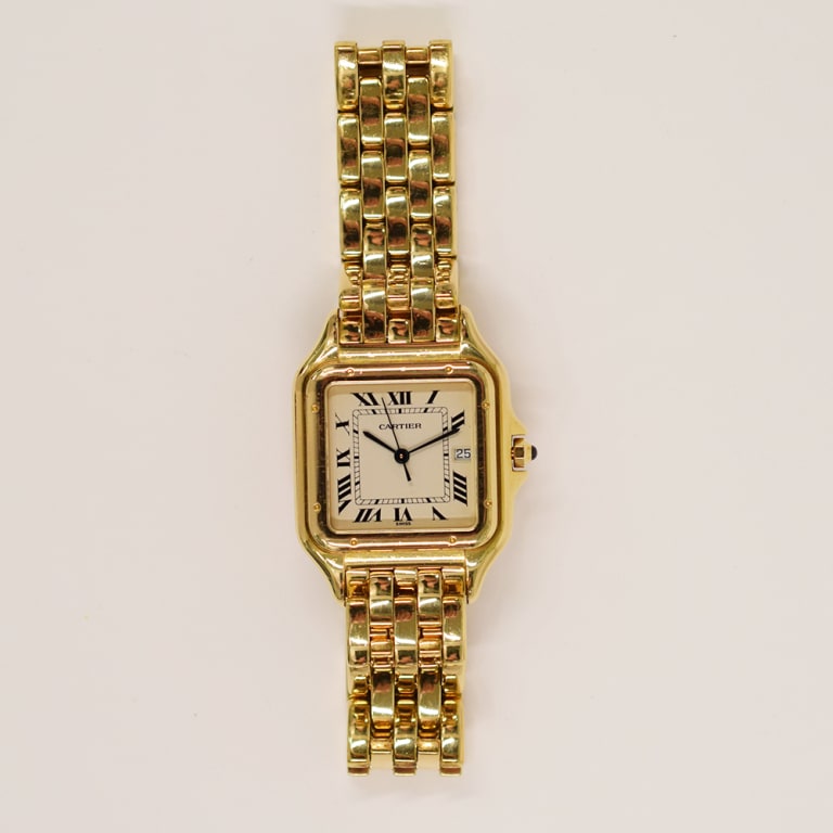 Vintage Panthère de Cartier Yellow Gold White Dial 27mm Product Image 1