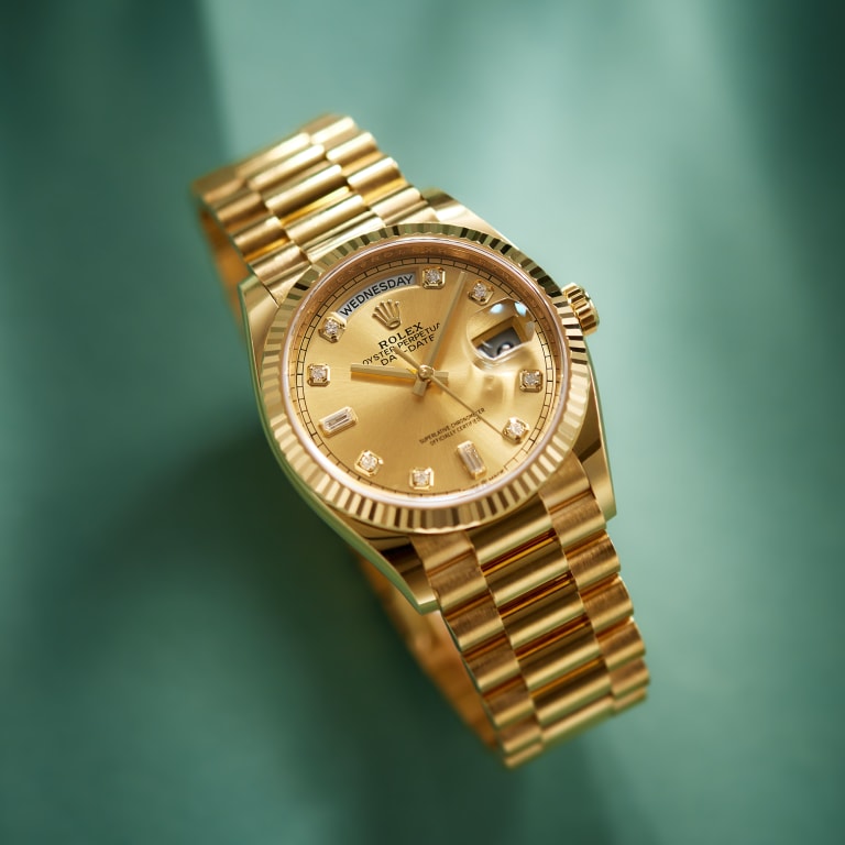 Day-Date Yellow Gold Champagne Dial 36mm Product Image 6