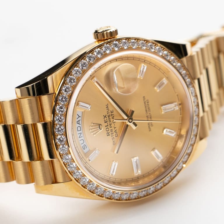 Day-Date Yellow Gold Diamond Champagne Dial 40mm Product Image 3