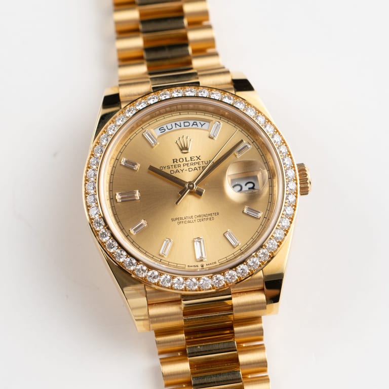 Day-Date Yellow Gold Diamond Champagne Dial 40mm Product Image 1