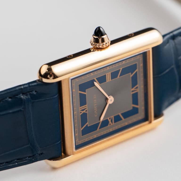 Tank Louis Rose Gold Blue Dial 34mm Product Image 2
