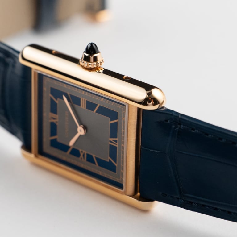 Tank Louis Rose Gold Blue Dial 34mm Product Image 3