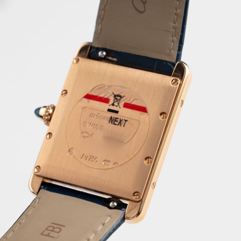 Tank Louis Rose Gold Blue Dial 34mm Product Image 9