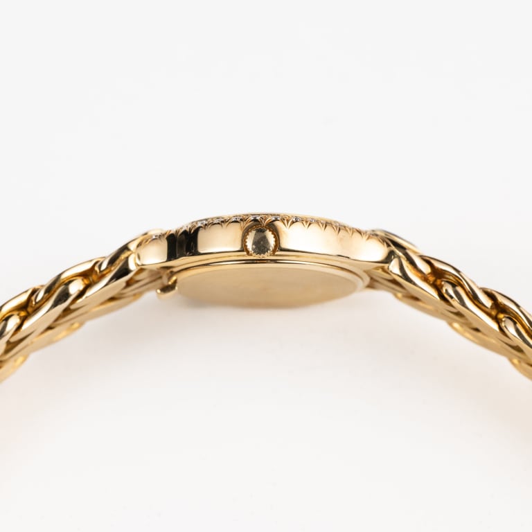 La Flamme Yellow Gold Diamond Pave Dial 23mm Product Image 4
