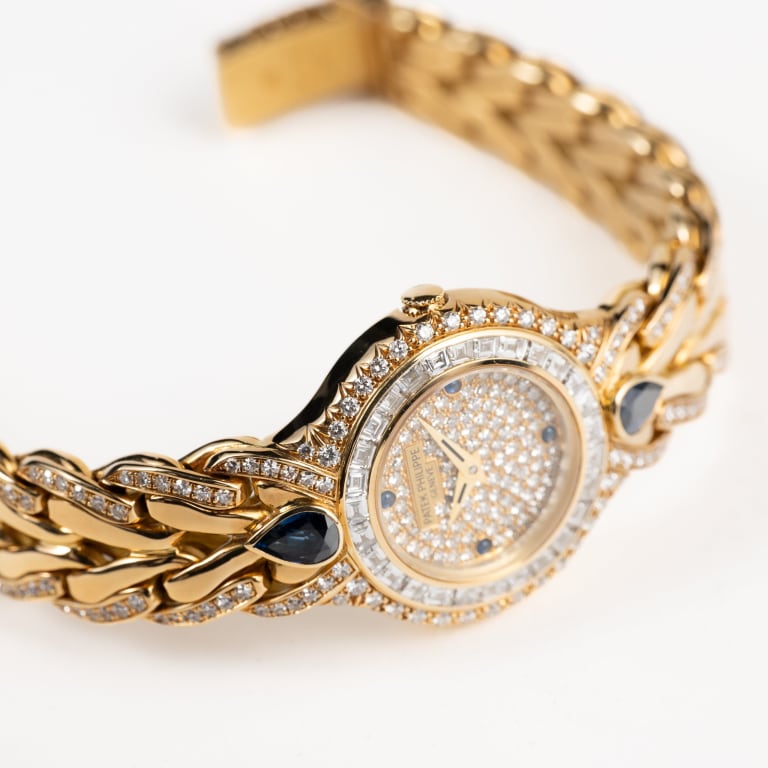 La Flamme Yellow Gold Diamond Pave Dial 23mm Product Image 2