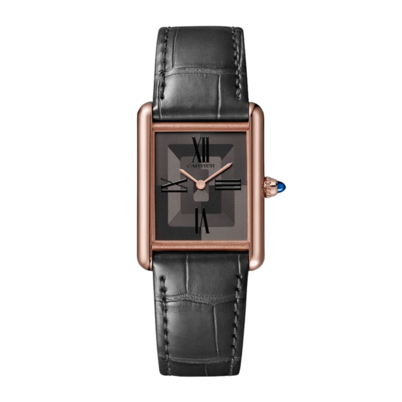Photo of Tank Louis Cartier Rose Gold Grey Dial 25mm