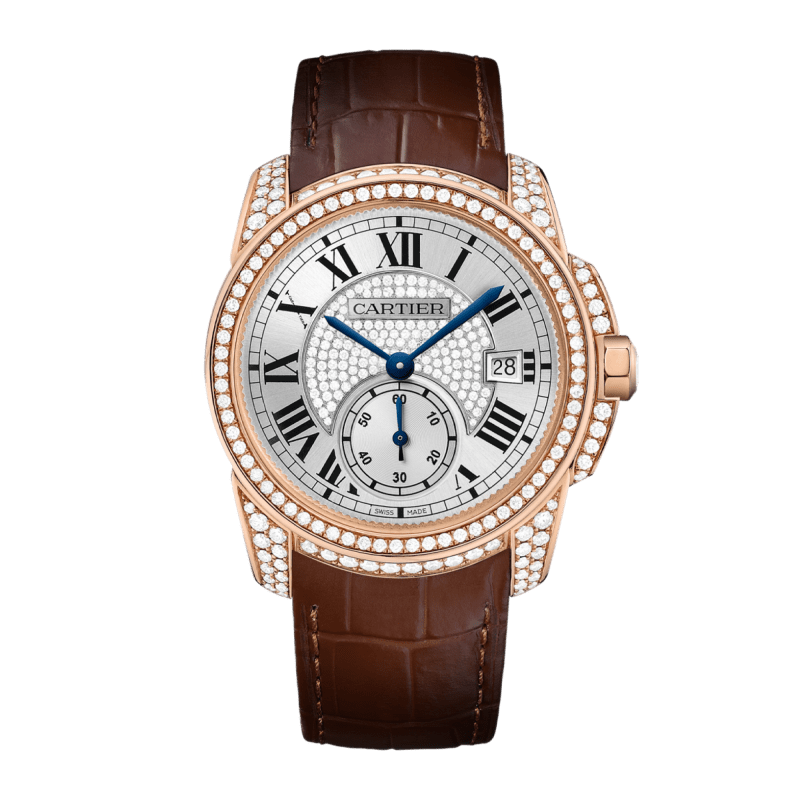 Cartier Calibre de Cartier Rose Gold & Steel Silver Dial 38mm