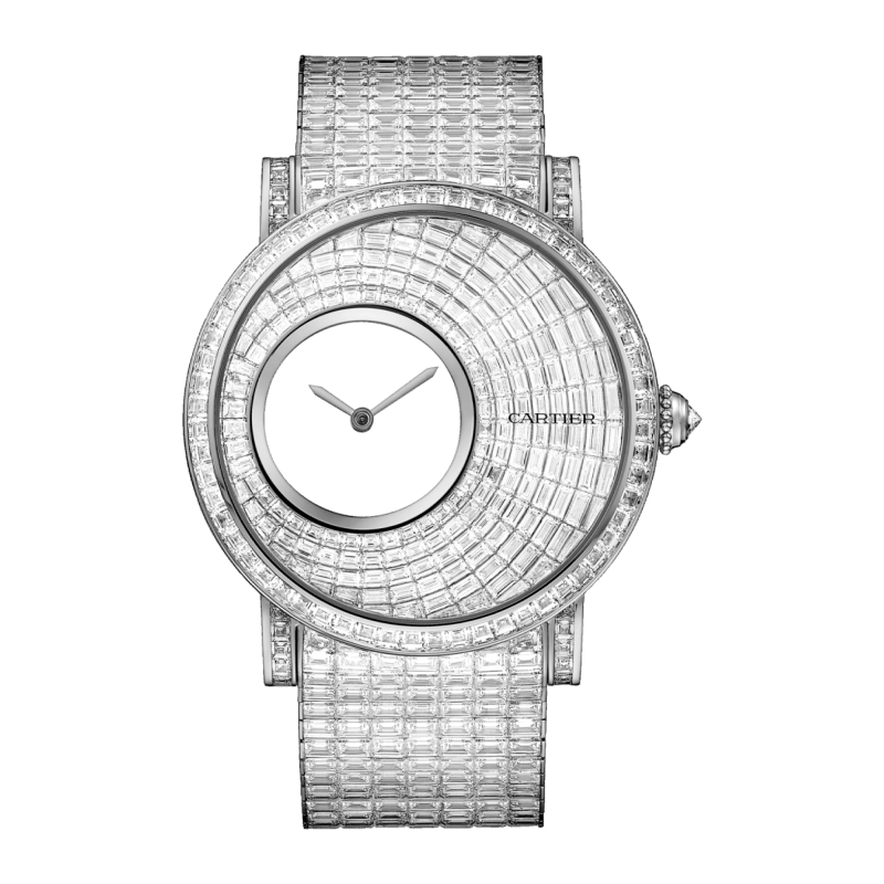 Photo of Rotonde de Cartier Mysterious Hours White Gold Diamond Pave Dial 43mm