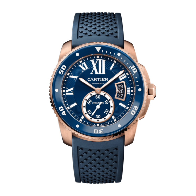 Cartier Calibre de Cartier Rose Gold Black Dial 42mm W7100052