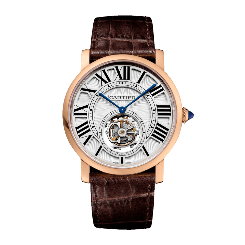 Photo of Rotonde de Cartier Flying Tourbillon Rose Gold Silver Dial 40mm