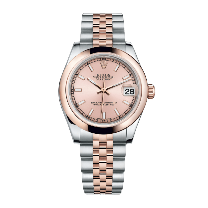 Photo of Datejust Rose Gold & Steel Jubilee Pink Dial 31mm