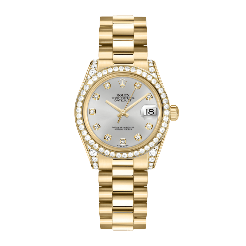 Photo of Datejust Yellow Gold Diamond Silver Dial 31mm