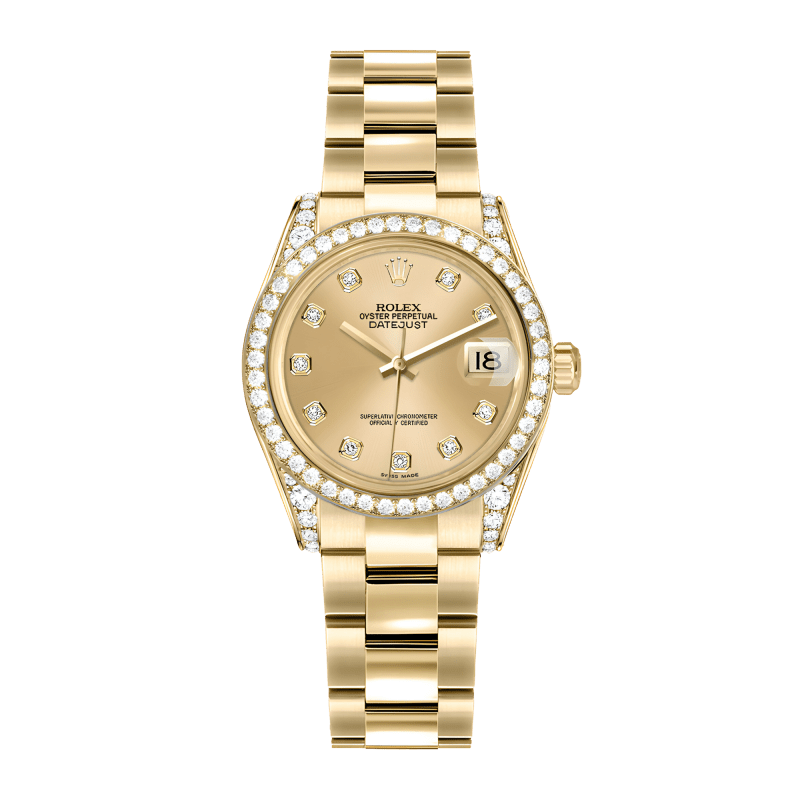 Photo of Datejust Yellow Gold Diamond Champagne Dial 31mm