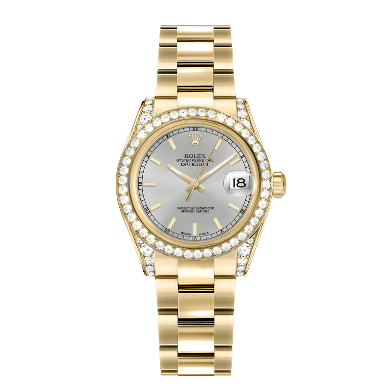 Photo of Datejust Yellow Gold Diamond Silver Dial 31mm