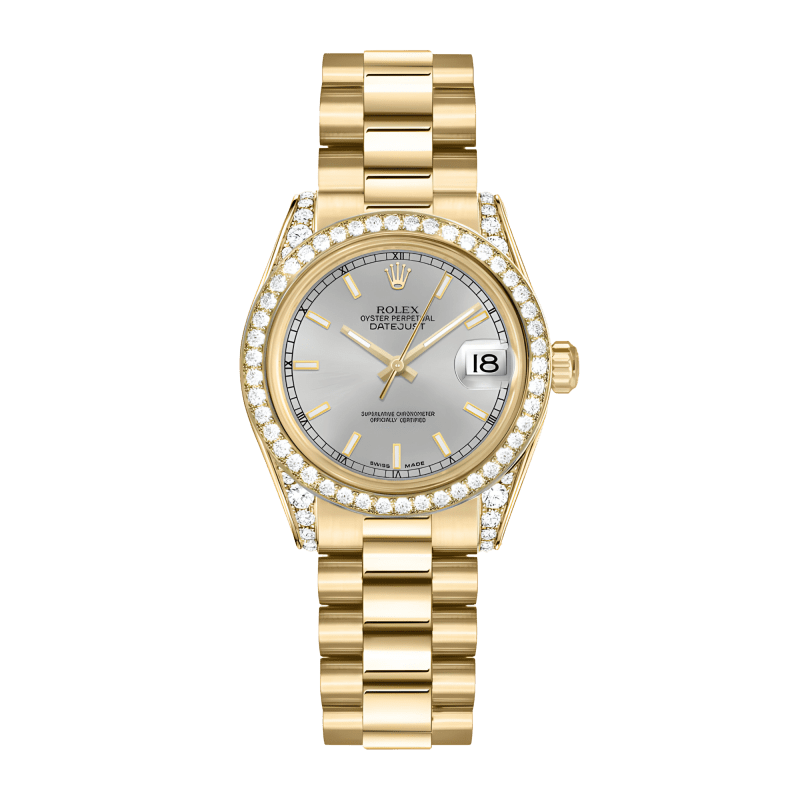 Photo of Datejust Yellow Gold Diamond Silver Dial 31mm