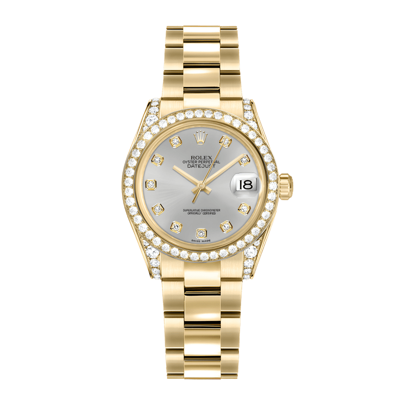 Photo of Datejust Yellow Gold Diamond Silver Dial 31mm