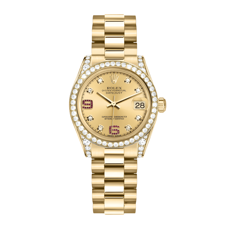 Photo of Datejust Yellow Gold Diamond Champagne Dial 31mm