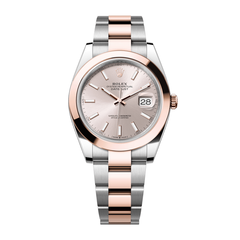 Photo of Datejust Rose Gold & Steel Pink Dial 41mm