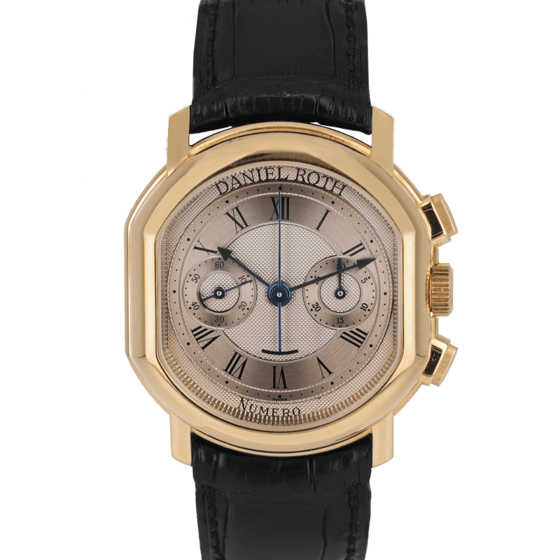 Photo of Chronograph Lemania Movement Rose Gold Silver Dial 38mm