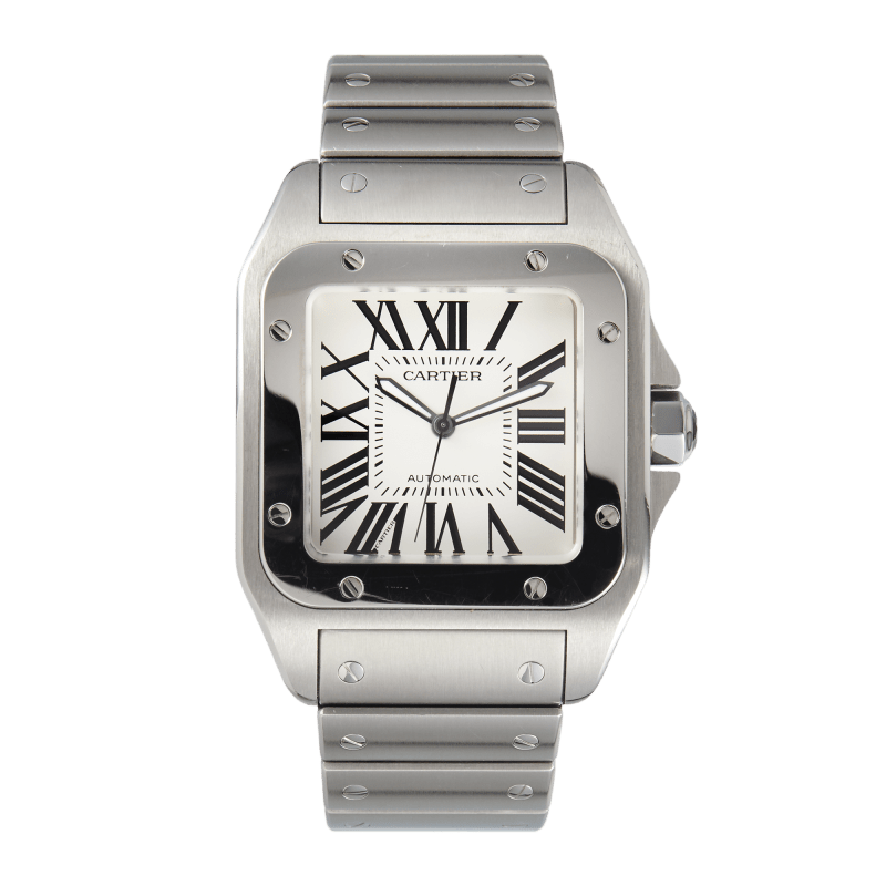 Photo of Santos 100 Steel White Dial 39mm