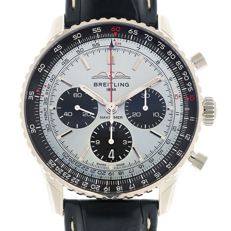 Breitling Navitimer B01 Chronograph Steel Silver Dial 41mm