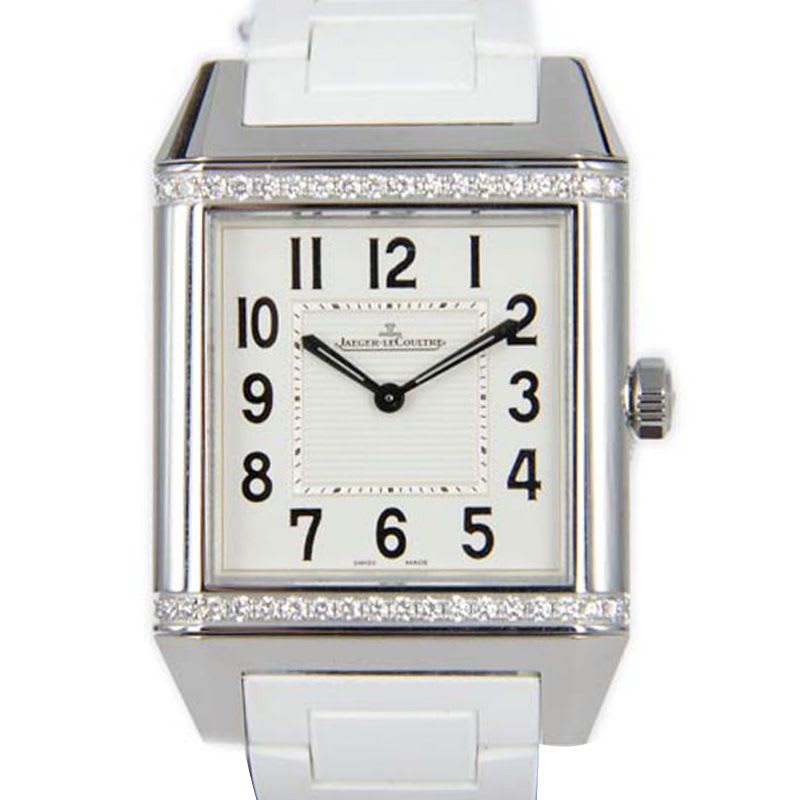 Photo of Reverso Squadra Classique Steel Diamond Silver Dial 31mm