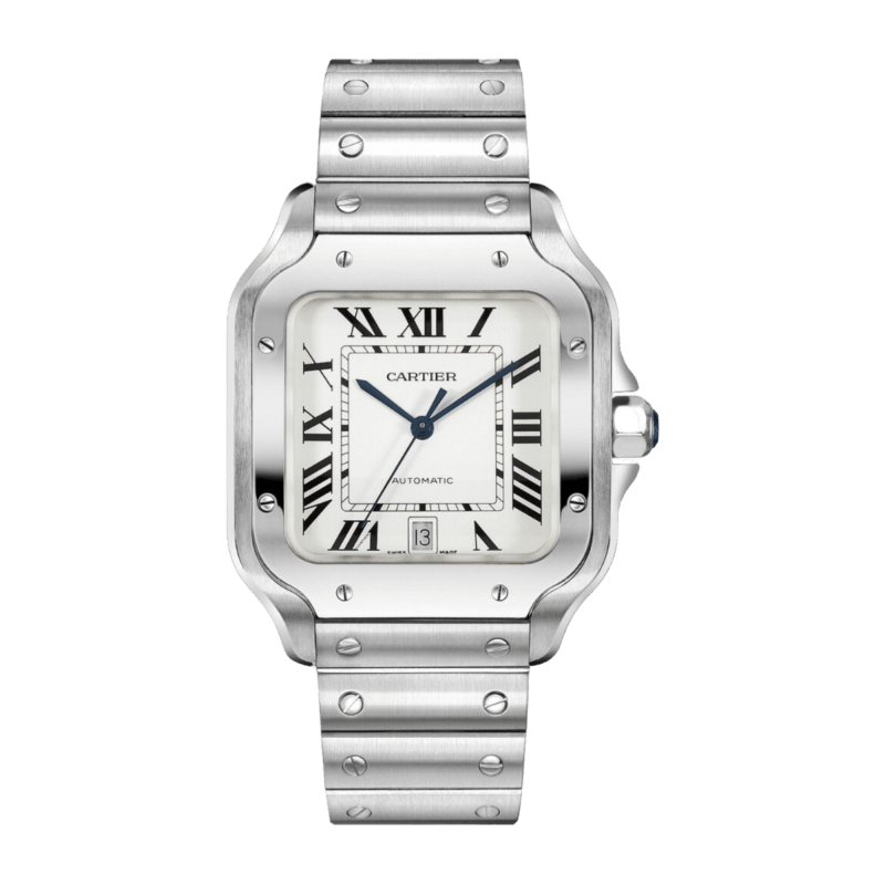 Photo of Santos de Cartier Steel Silver Dial 39mm