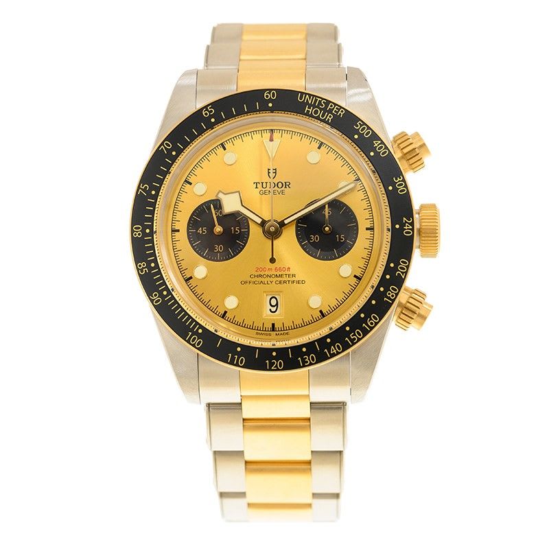 Photo of Heritage Black Bay Chrono Yellow Gold & Steel Champagne Dial 41mm