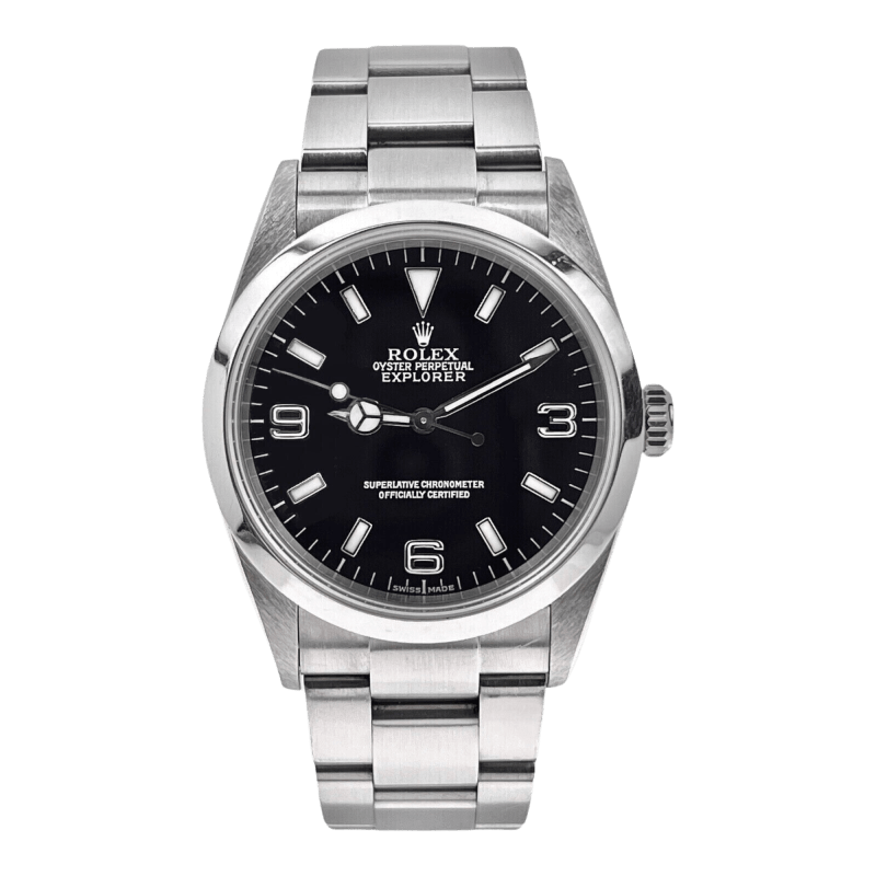 Photo of Explorer Steel Black Dial 36mm