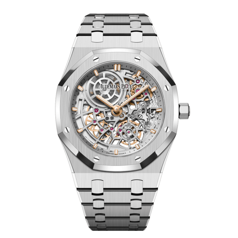 Photo of Royal Oak "Jumbo" Extra-Thin "50th Anniversary" Openworked Steel 39mm