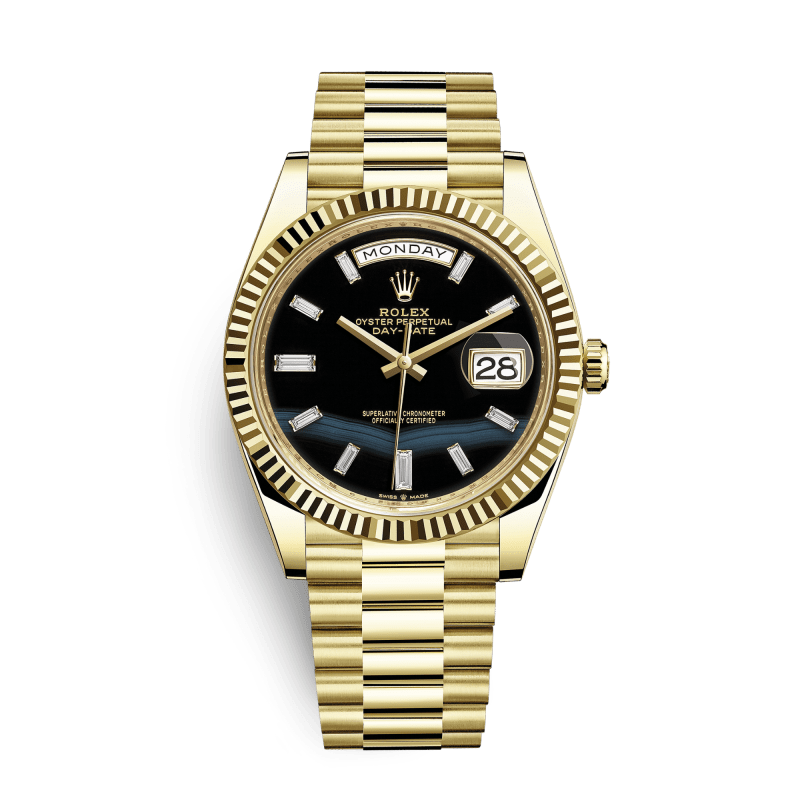Photo of Day-Date Yellow Gold Onyx Dial 40mm