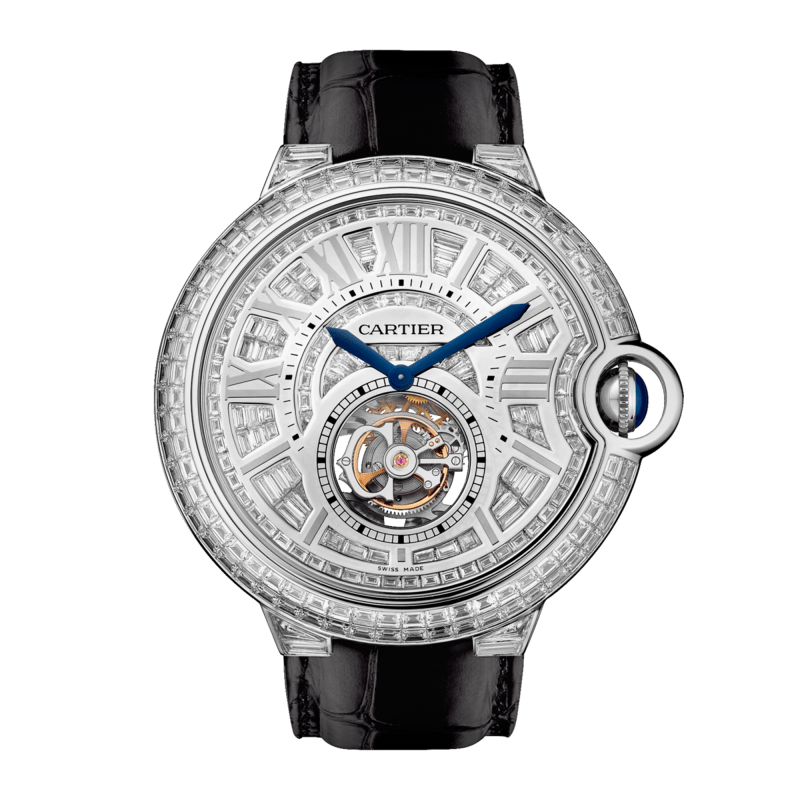 Photo of Ballon Bleu de Cartier Flying Tourbillon White Gold Diamond Pave Dial 46mm