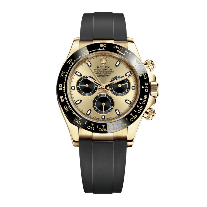 Photo of Daytona Yellow Gold Oysterflex Champagne Dial 40mm