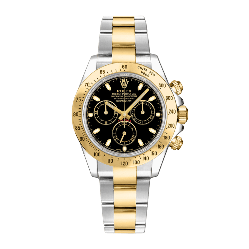 Photo of Daytona Yellow Gold & Steel Black Dial 40mm