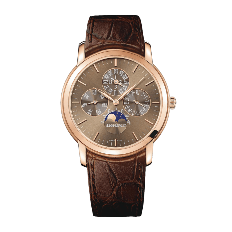 Photo of Jules Audemars Perpetual Calendar Rose Gold Brown Dial 41mm