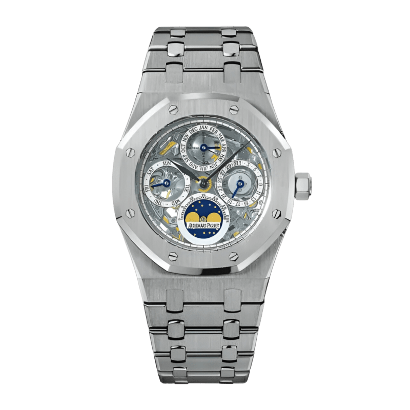 Photo of Royal Oak Perpetual Calendar Steel Skeleton Dial 39mm